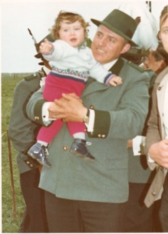 1971 Schützenkönig Adolf Frädrich mit Neffe Heiko